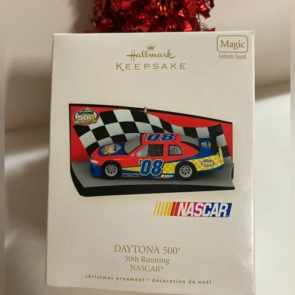 2007 Hallmark Daytona 500 50th Running NASCAR Keepsake Christmas Ornament NIB